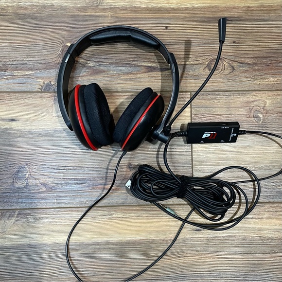 TURTLE BEACH EARFORCE P11 Gaming Headset Amplified Stereo Microphone Tested - Picture 6 of 6
